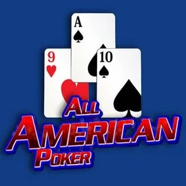 All American Poker slot logo by RTG (Reel Time Gaming) at SpaceHills Casino