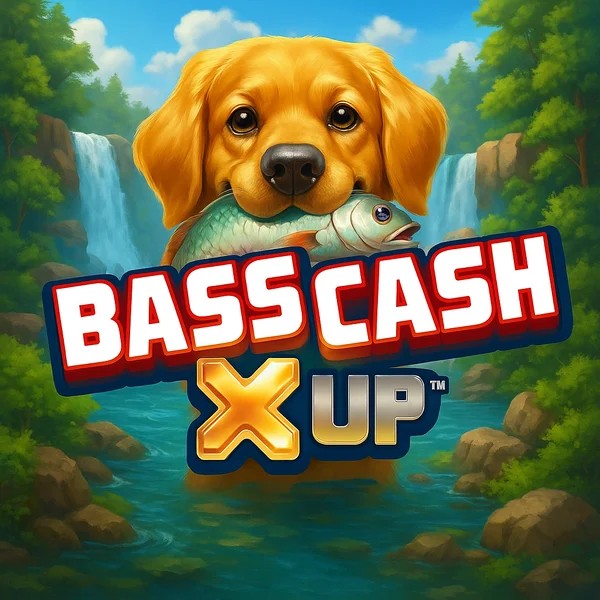 Logo of Bass Cash X UP from Alchemy Gaming at SpaceHills Casino