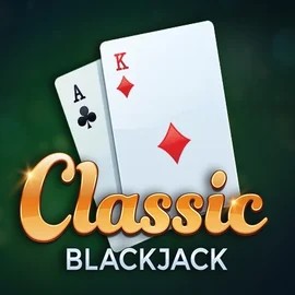 Classic Blackjack slot icon by Red Tiger Gaming, available at SpaceHills Casino