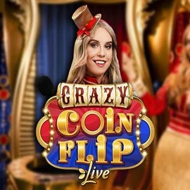 Logo of Crazy Coin Flip from Evolution at SpaceHills Casino