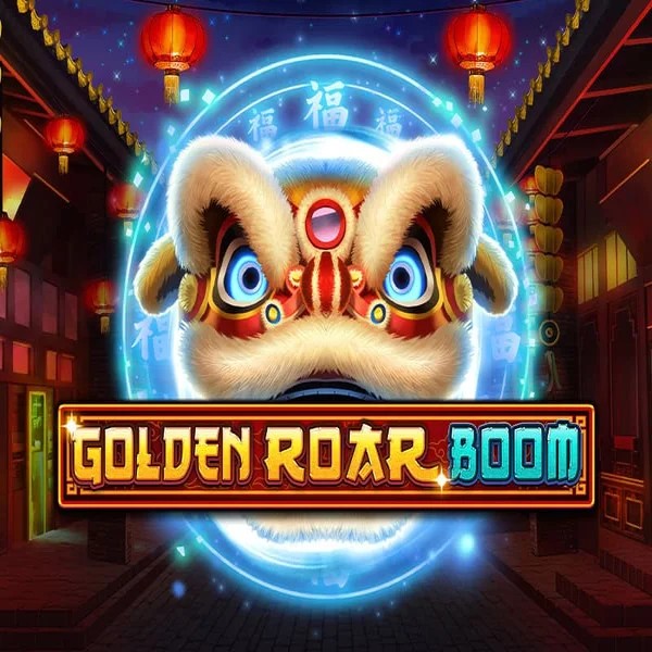 Slots logo of Golden Roar BOOM from Greentube at SpaceHills Casino