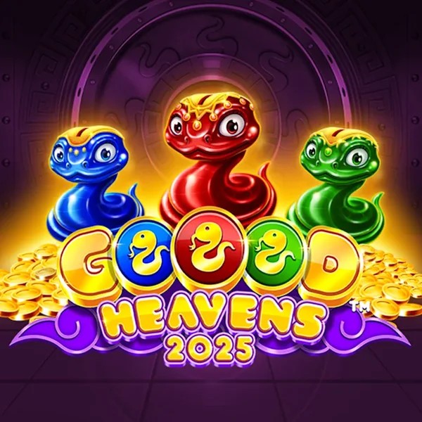 Goood Heavens slot logo by Rarestone Gaming at SpaceHills CasinoGoood Heavens