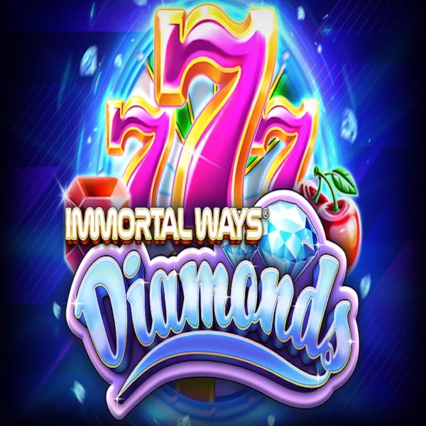 Immortal Ways Diamonds slot logo by RubyPlay at SpaceHills Casino