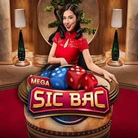 Mega Sic Bac slot logo by Pragmatic Play at SpaceHills Casino