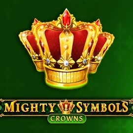 Mighty Symbols Crowns slot logo by Wazdan at SpaceHills Casino