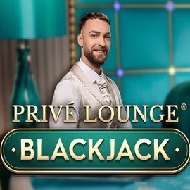 Privé Lounge Blackjack slot logo by Pragmatic Play at SpaceHills Casino
