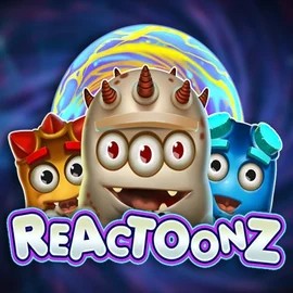 Reactoonz casino game by Play'n GO – featured logo at SpaceHills Casino