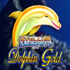 Dolphin Gold with Stellar Jackpots slot logo by Lightning Box Game at SpaceHills CasinoDolphin Gold with Stellar Jackpots