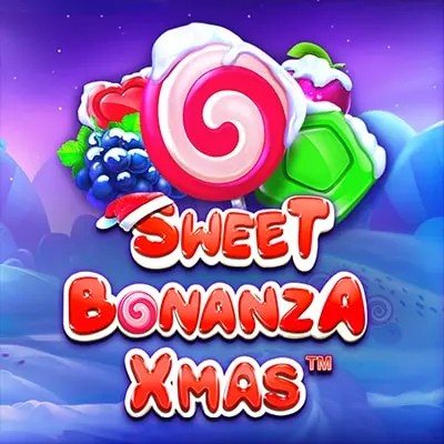 Slots logo of Sweet Bonanza Xmas Slot from Pragmatic Play at SpaceHills Casino