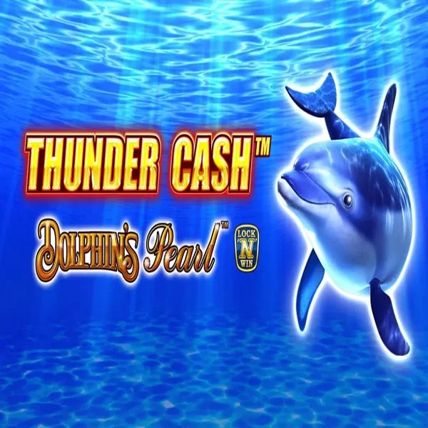 Official Slots logo: Thunder Cash Dolphins Pearl by Novomatic at SpaceHills Casino